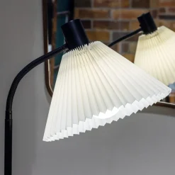 Markslöjd Gulvlamper|Gulvlamper > Mira tekstilgulvlampe, sort
