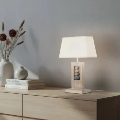 ONLI Bordlamper > Miriel bordlampe, højde 46 cm, tekstil, træ