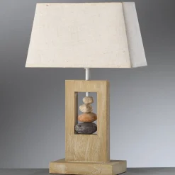 ONLI Bordlamper > Miriel bordlampe, højde 46 cm, tekstil, træ