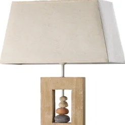 ONLI Gulvlamper|Gulvlamper > Miriel gulvlampe, højde 170 cm, tekstil, træ