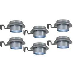 Dekorationsbelysning|Solcellelamper ^ Näve Mistra LED-solcellelampe t. tagrende, deko, 6 stk