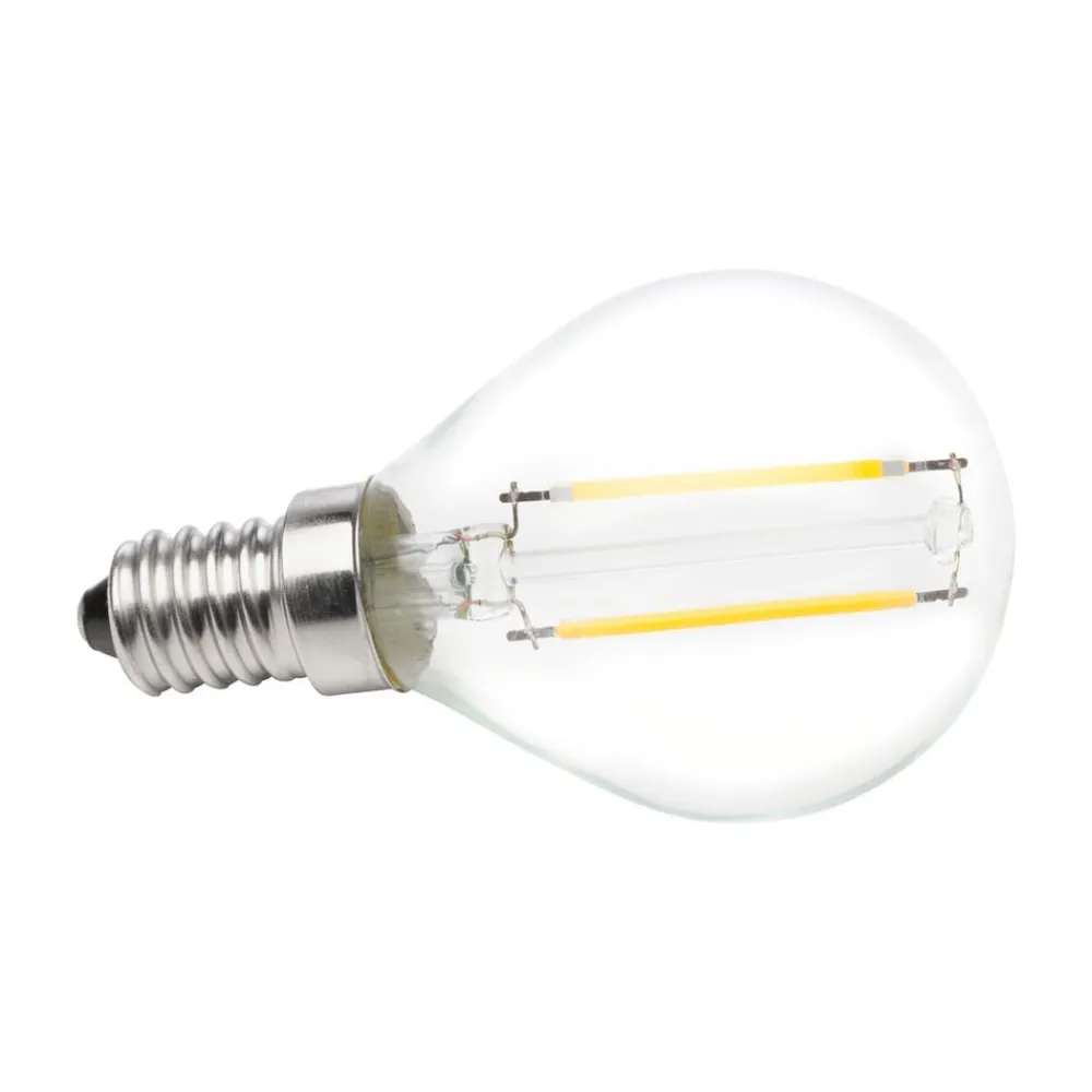 Müller-Licht Filament Pære > Müller Licht LED-filamentpære E14 G45 2 W 827 klar