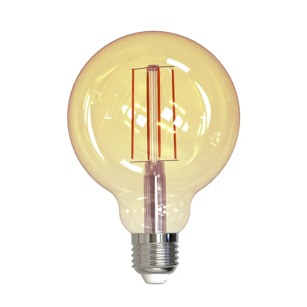 Müller-Licht Filament Pære > Müller Licht LED-globe E27 9W 820 glødetråd guld