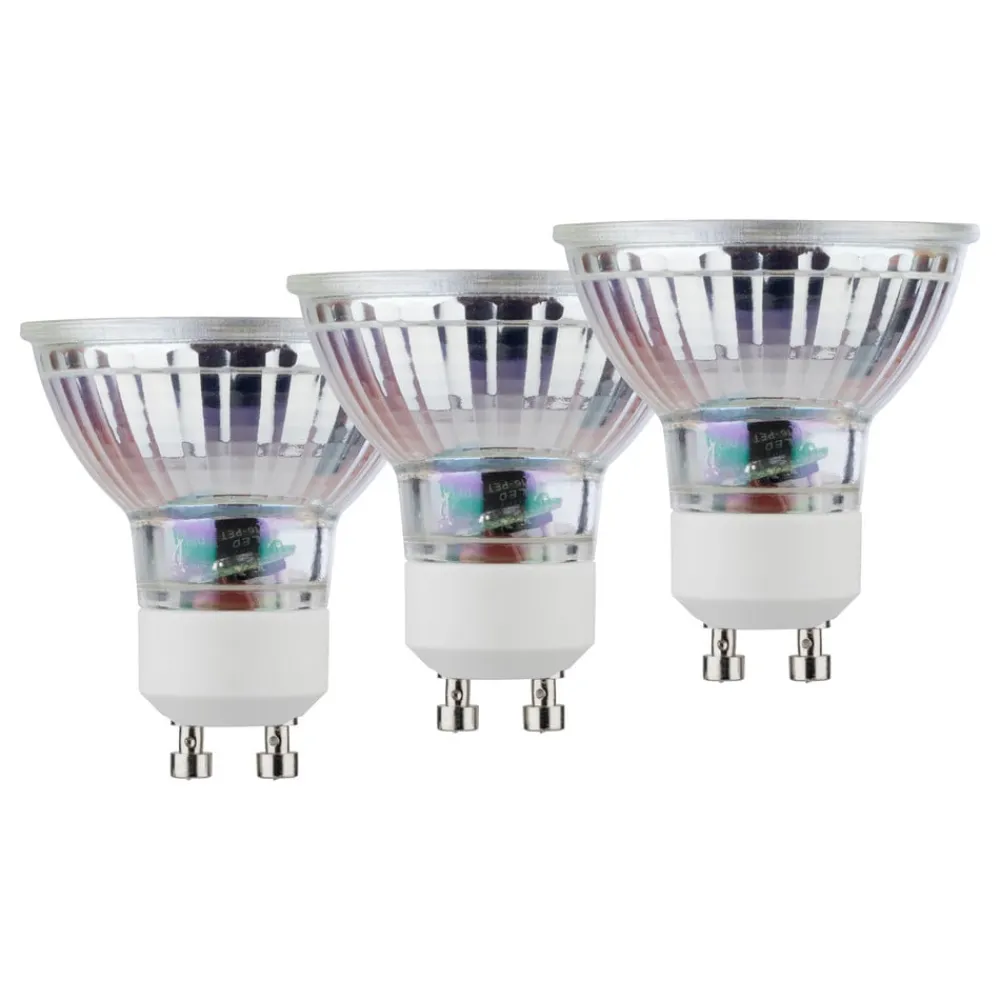 Led Pærer ^ Müller-Licht Müller Licht LED-reflektor GU10 4,5W 827 klar 3-p