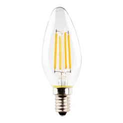 Filament Pære ^ Müller-Licht Müller Licht LED-stearinlys E14 4W 827 glødetråd