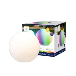 tint Dekorationsbelysning|Solcellelamper > Müller Licht Calluna Solar, CCT, RGB, Ø 25 cm
