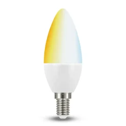 Dæmpbar Led-Pære|Smarte Lyskilder ^ tint Müller Licht white LED-kertepære E14 5,8W