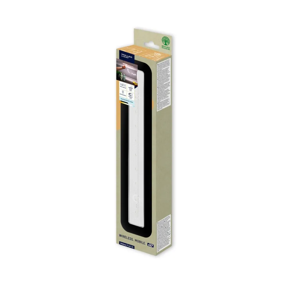 Müller-Licht Underskabsbelysning > Mobina Push 30 LED-møbellampe med batteri, sort