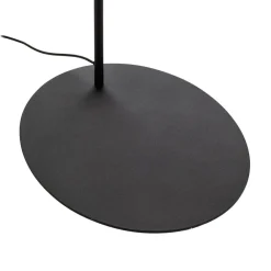 Gulvlamper ^ TK Lighting Moby Black gulvlampe med tekstilskærm