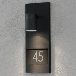 Konstsmide Væglamper > Modena 7655 husnummerlampe, sort