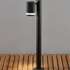 Konstsmide Gadebelysning > Modena LED-pullertlampe i sort