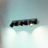 Fabas Luce Væglamper > Modo spot, 3 lyskilder, sort, dekorative ringe, GU10, aluminium