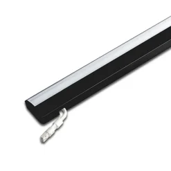 Underskabsbelysning ^ Hera ModuLite F LED-underskabsbelysning, sort, 120 cm, 3.000 K aluminium