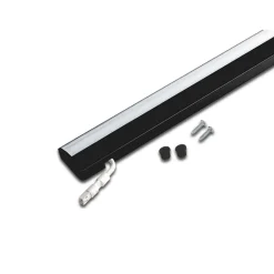 Underskabsbelysning ^ Hera ModuLite F LED-underskabsbelysning, sort, 120 cm, 3.000 K aluminium