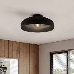 Loftlamper ^ EGLO Mogano loftlampe, Ø 40 cm, sort, stål