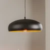 EGLO Pendellamper > Mogano-pendel med metalskærm, sort