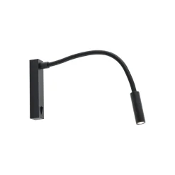Molto Luce Væglamper > Arok LED-væglampe, sort, aluminium, fremspring 49 cm