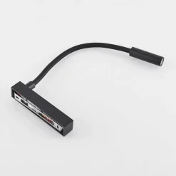 Molto Luce Væglamper > Arok LED-væglampe, sort, aluminium, fremspring 49 cm