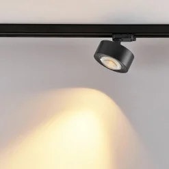 Molto Luce Skinnesystem > LED 3-faset skinnespot Mag , sort, 830