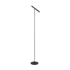 Molto Luce Gulvlamper|Gulvlamper > LED-gulvlampe Meyjo F, sort/kaffebrun, aluminium