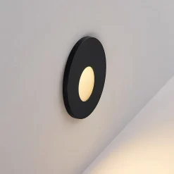 Molto Luce Indbygningsspots > LED indbygningslampe Wall 68R RD, aluminium, sort, CCT