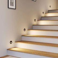 Molto Luce Indbygningsspots > LED indbygningslampe Wall 68R RD, aluminium, sort, CCT