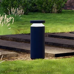 Molto Luce Sokkellamper > LED-sokkellampe Mona, Ø 18 cm, aluminium, højde 45 cm