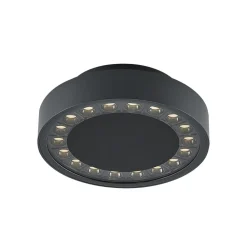Molto Luce Udendørs Loftlamper > udendørs loftlampe Nona, Ø 18,2 cm, antracit