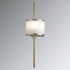 KICHLER Væg- Og Spejllamper > Mona LED-væglampe, IP44, højde 55,9 cm, fortinnet