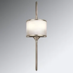 KICHLER Væg- Og Spejllamper > Mona LED-væglampe, IP44, højde 55,9 cm, fortinnet
