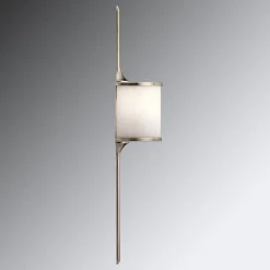 KICHLER Væg- Og Spejllamper > Mona LED-væglampe, IP44, højde 55,9 cm, fortinnet