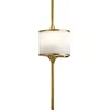 KICHLER Væg- Og Spejllamper > Mona LED-væglampe IP44 højde 55,9cm natur messing