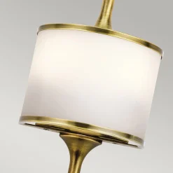 KICHLER Væg- Og Spejllamper > Mona LED-væglampe IP44 højde 55,9cm natur messing