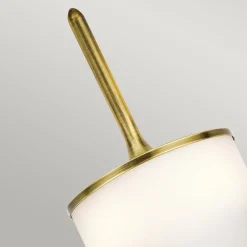 KICHLER Væg- Og Spejllamper > Mona LED-væglampe IP44 højde 55,9cm natur messing