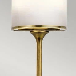KICHLER Væg- Og Spejllamper > Mona LED-væglampe IP44 højde 55,9cm natur messing
