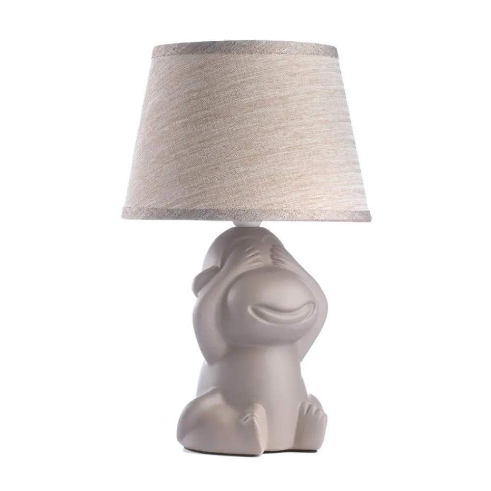 ONLI Bordlamper > Monkey bordlampe, brun, keramik, 28 cm høj, E14