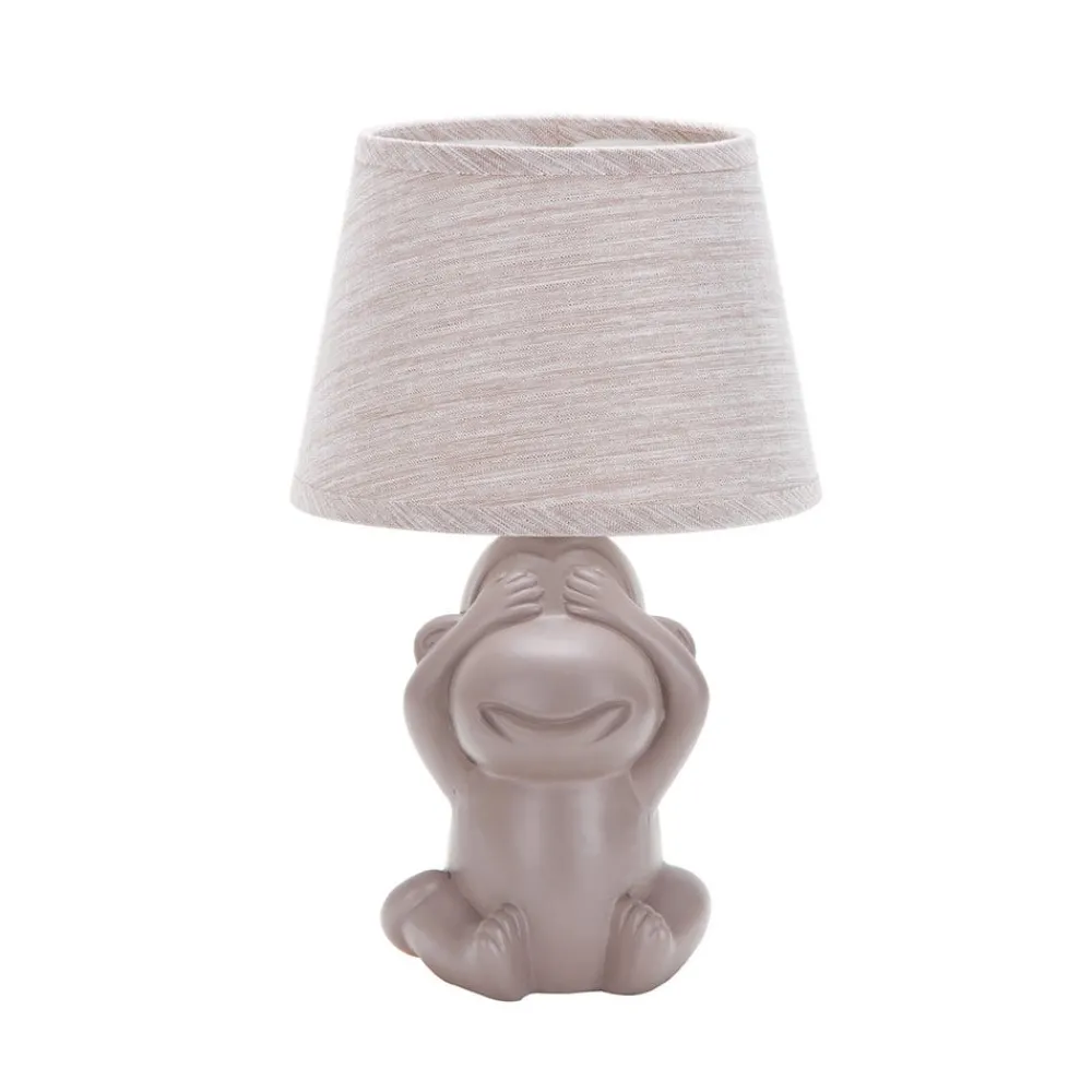 ONLI Bordlamper > Monkey bordlampe, brun, keramik, 28 cm høj, E14