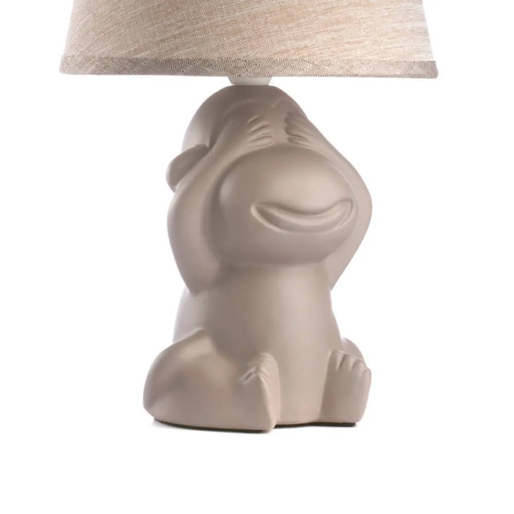 ONLI Bordlamper > Monkey bordlampe, brun, keramik, 28 cm høj, E14