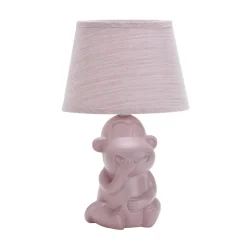 ONLI Bordlamper > Monkey bordlampe, pink, keramik, 28 cm høj, E14