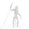 Dekorationsbelysning ^ SELETTI Monkey Lamp deko LED-bordlampe, hvid, stående