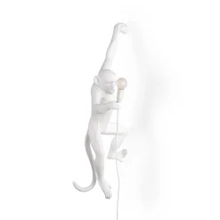 SELETTI Dekorationsbelysning > Monkey Lamp deko LED-væglampe, hvid, venstre