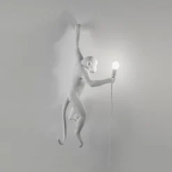 SELETTI Dekorationsbelysning > Monkey Lamp deko LED-væglampe, hvid, venstre