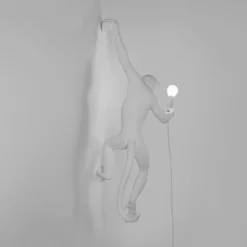 SELETTI Dekorationsbelysning > Monkey Lamp deko LED-væglampe, hvid, venstre