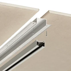 Trio Lighting Skinnesystem > Monteringsprofil til DUOline 2-fasesystem, aluminium