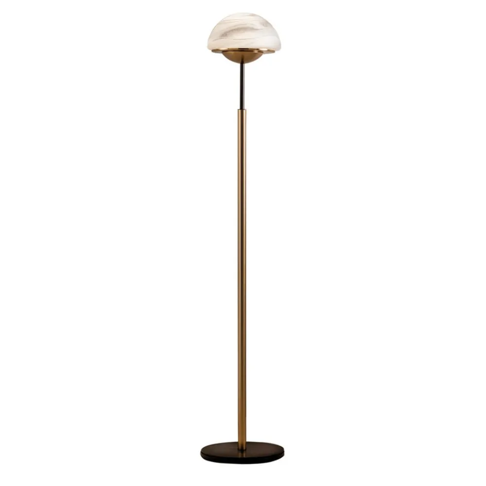 Sil-Lux Gulvlamper|Gulvlamper > Moon gulvlampe af Muranoglas, alabaster