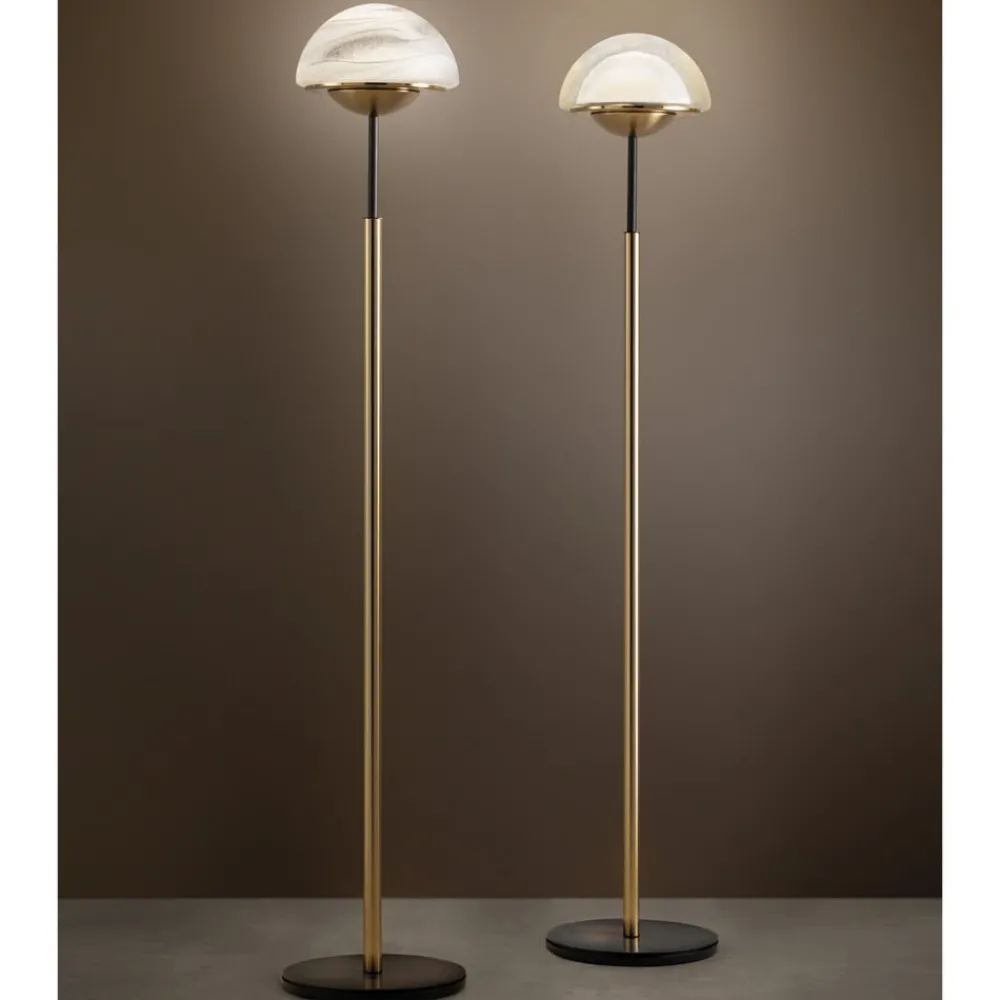Sil-Lux Gulvlamper|Gulvlamper > Moon gulvlampe af Muranoglas, alabaster