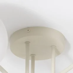 HELAM Loftlamper|Loftlamper > Moon loftlampe, 87 cm, 6 lyskilder, sandfarvet, glas, E27
