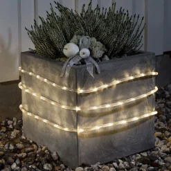 Konstsmide Christmas Julepynt|Julelys Udendørs > 6 m. udendørs LED lysslange m. lyssensor, varmhvid