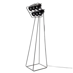 SELETTI Gulvlamper > Multilamp gulvlampe, 6 lyskilder, sort