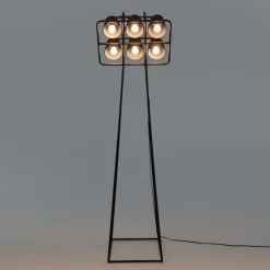 SELETTI Gulvlamper > Multilamp gulvlampe, 6 lyskilder, sort